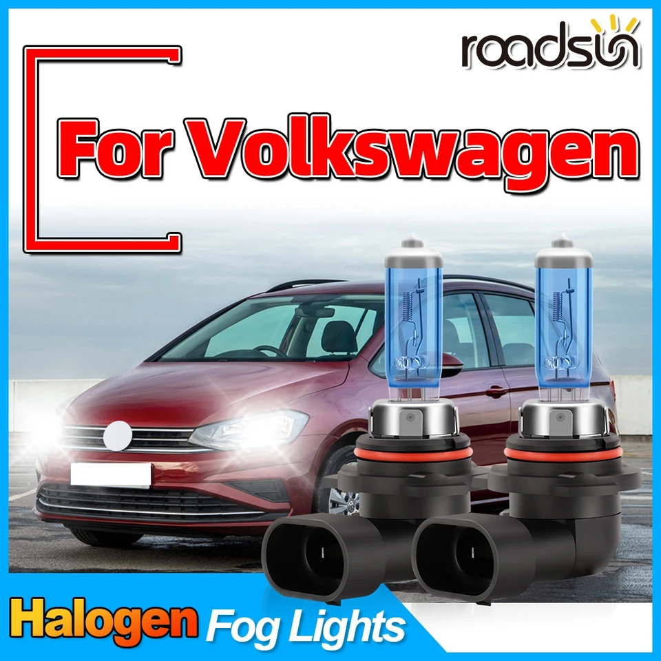 2KS Vysoko výkonný xenónový plyn halogénu hmlové svetlá 9006 HB4 12V Halogénové žiarovky pre Volkswagen Golf Hatchback Convertible Tiguan