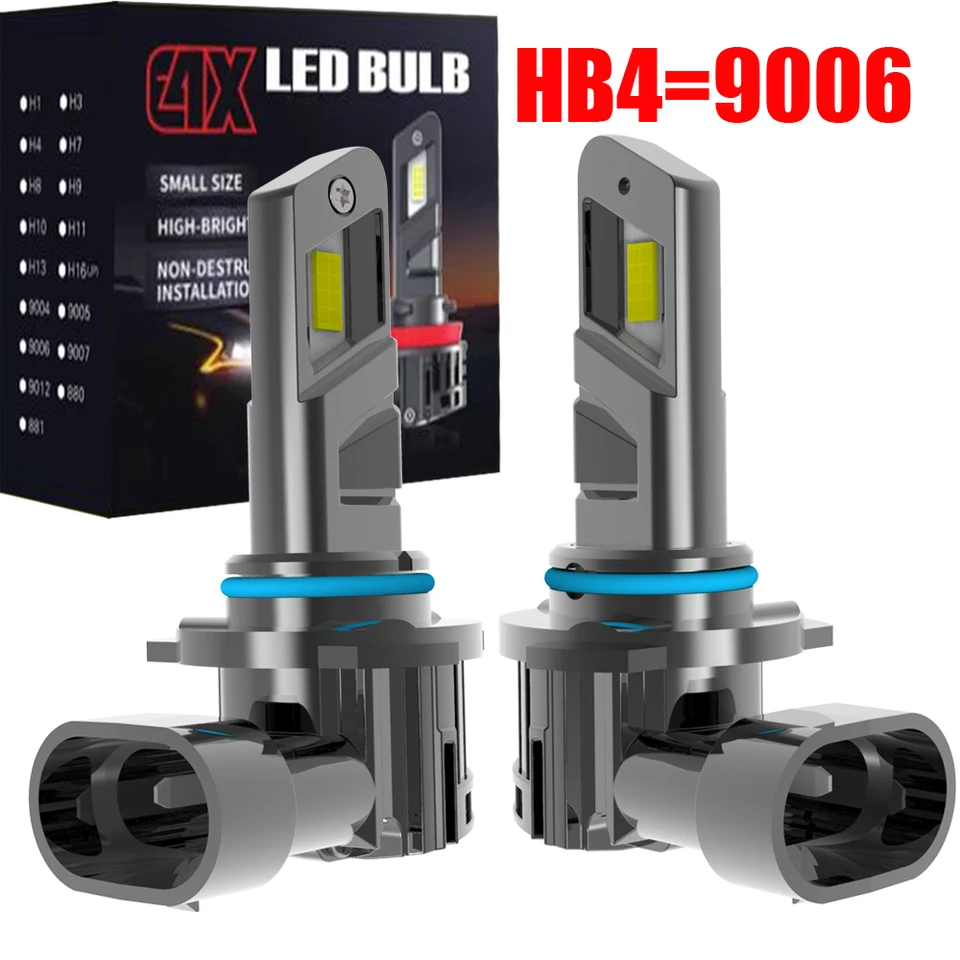 2ks vysoký výkon HB4 9006 LED hmlové žiarovky Super svetlé výkonné Žiadne adaptér Vyžaduje sa autá Turbo dióda biele motolicelight 12V