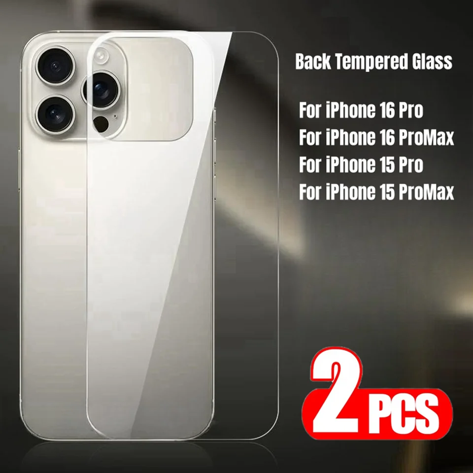 2ks zadné temperované sklo pre iPhone 16 15 Pro Max. Plnok Cover Protector pre iPhone 16 Promax 16Pro Max Glass