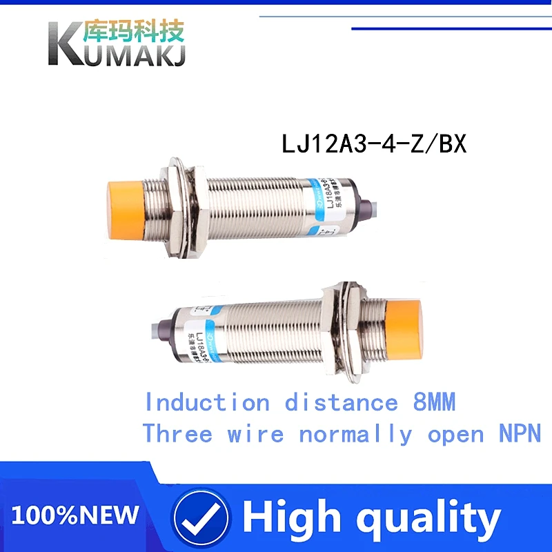 2ks/šarža 100%Nový prepínač M18 Induktívny snímač proximity LJ18A3-8-Z/BX 8 mm Tri drôt Normálne otvorený kovový senzor NPN