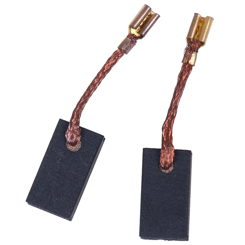 2ks/šarža uhlového uhla uhlíka uhlíka na kefové mlynčeky náhradné náhradné diely uhlíkové kefy 6 mm x 9 mm x 15 mm