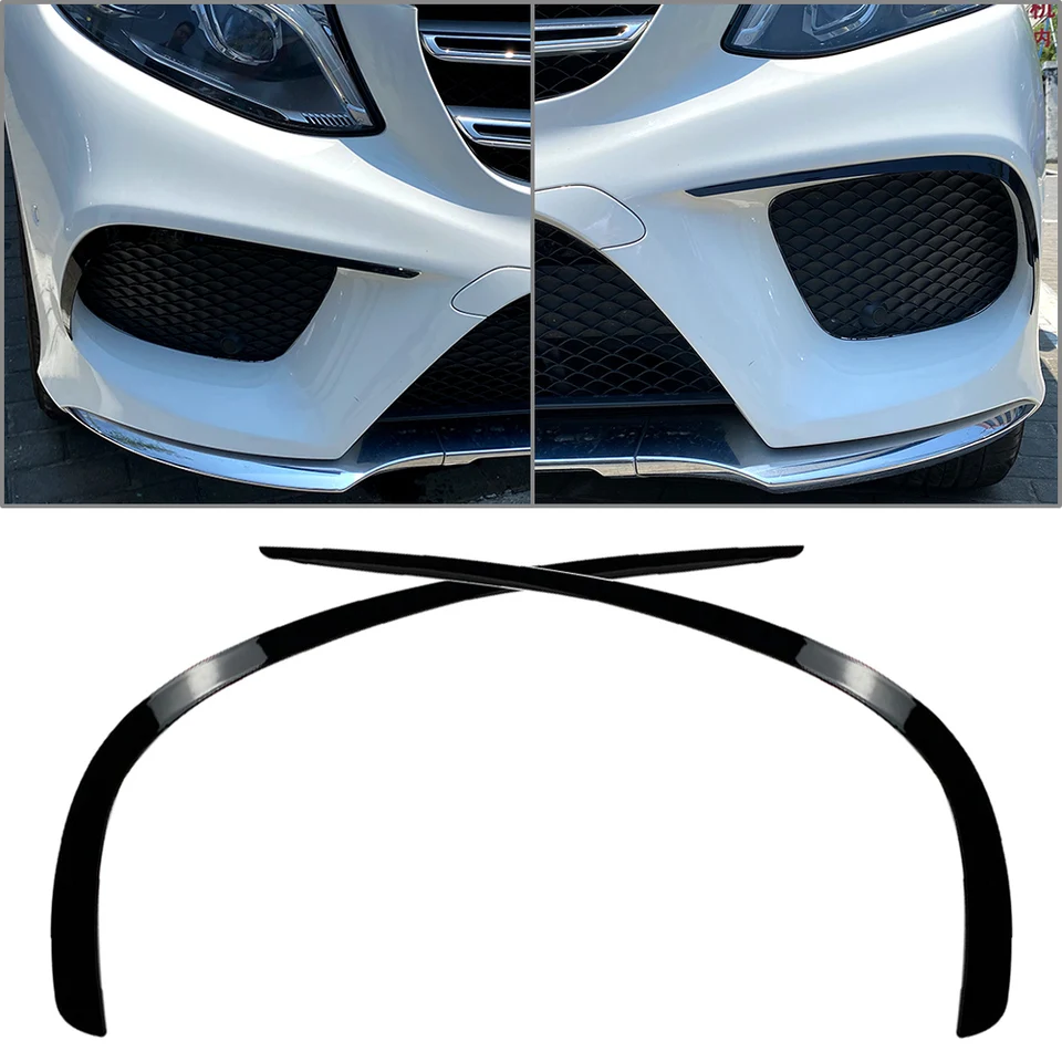 2ksové auto predný nárazník na pery Splitter TRIPLER TRIM pre Mercedes Benz GLE triedy W166 C292 2015 2016 2017 2018 ABS PLAST