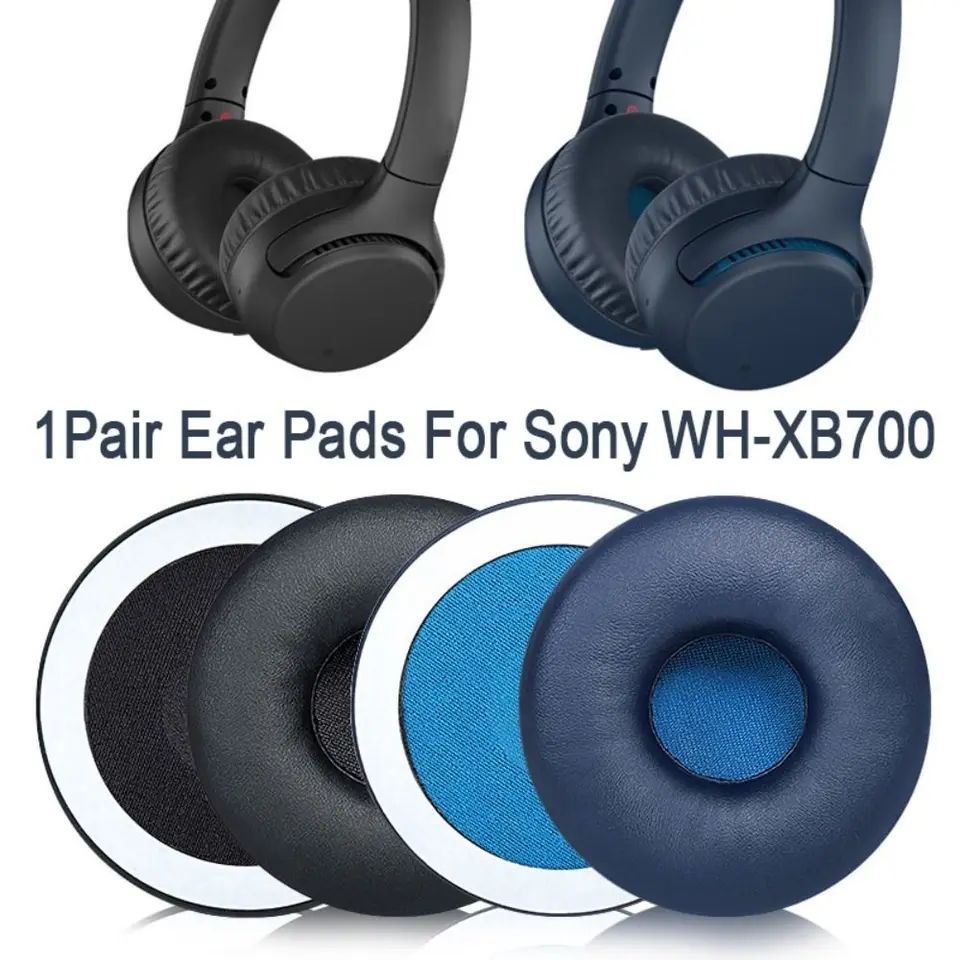 2ksové doštičky pre uši pre spoločnosť Sony Wh XB700 Výmena uší vankúš na uši Cushion Cups Cover Uši