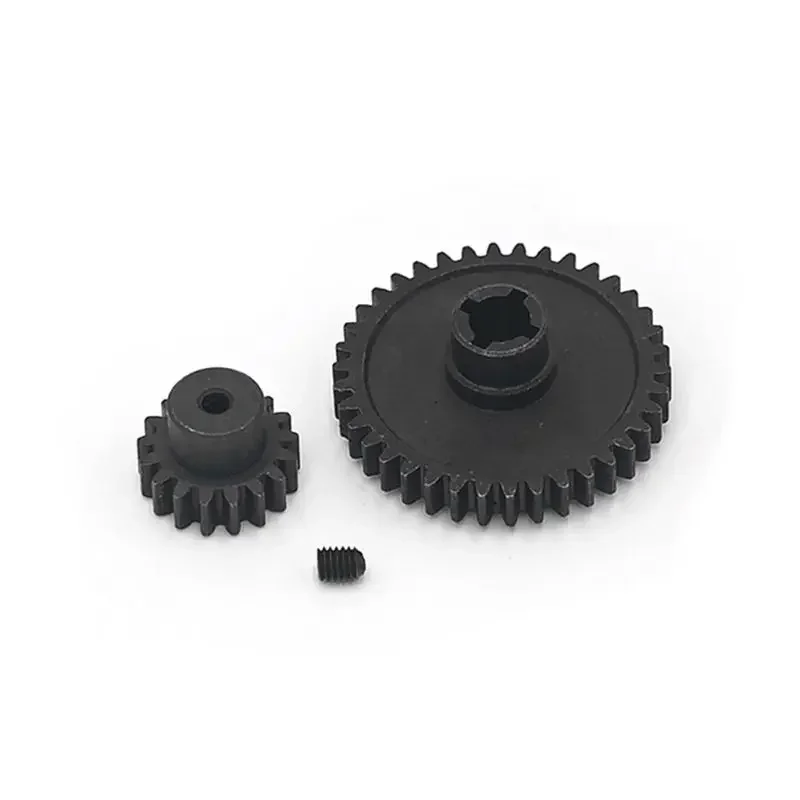 2ksové kovové wltoys A959 oceľový rozdiel hlavný prevodový stupeň 38t a motorový koleso 17T pre 1/18 Vortex s elektrickým buggy