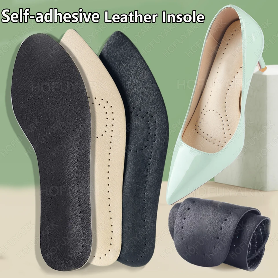 2ksové kožené vložky pre dámske sandále anti skĺznuté a potu-absorbujúce topánky vankúšiky s vysokým obsahom päty