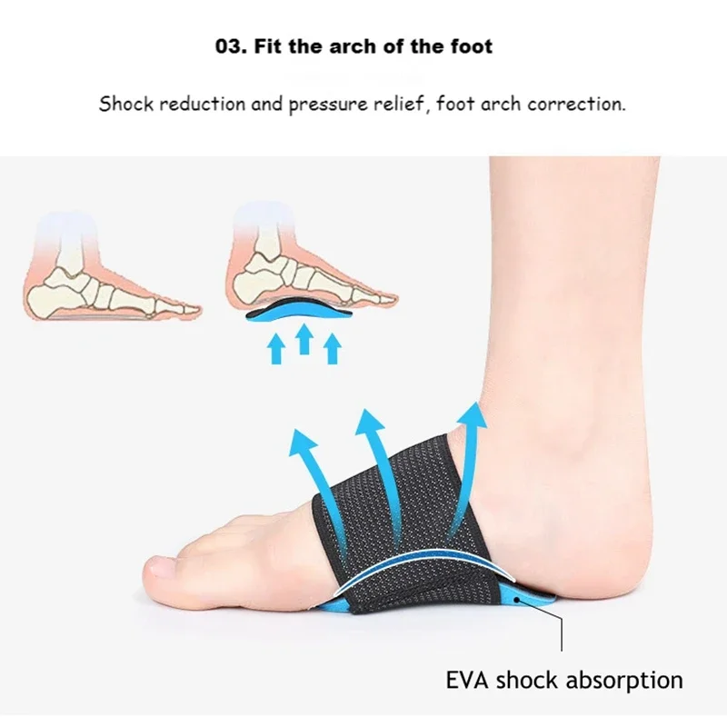 2ksové ploché nohy Podporné ortopedické vložky pre podložky pre topánky Men Dámske nohy Valgus Športové vložky topánky Príslušenstvo