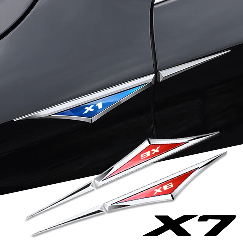 2ksové zliatinové nálepky automobilových vozidiel ACCSZORY ACCSORY PRÍSLUŠENSTVA PRE BMW X1 X2 X3 X4 X5 X6 X7 F48 F39 G01 F97 F98 G02 G05 G06 G07