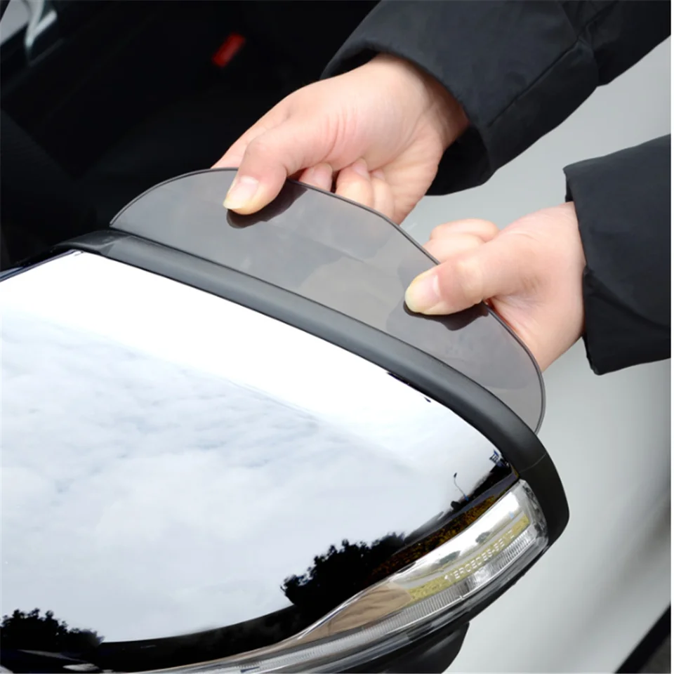 2ksové zrkadlové zrkadlo Dažďový štít tieňový kryt pre Volkswagen VW Polo Passat B5 B6 CC Golf 4 5 6 Touran Bora Tiguan Peugeot 307 206