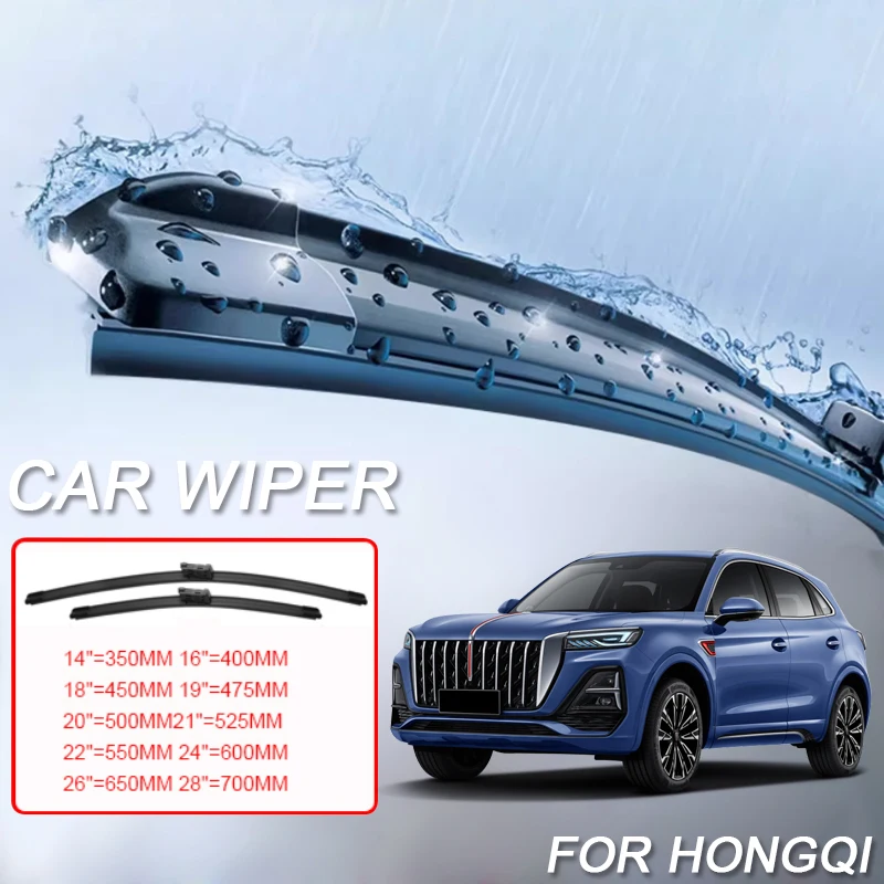 2ksové čepeľ auto pre čepeľ pre hongqi eh7 ehs7 e-hs9 h5 ousado h9 hs3 hs5 HS7 Automatické príslušenstvo čelného skla gumové príslušenstvo