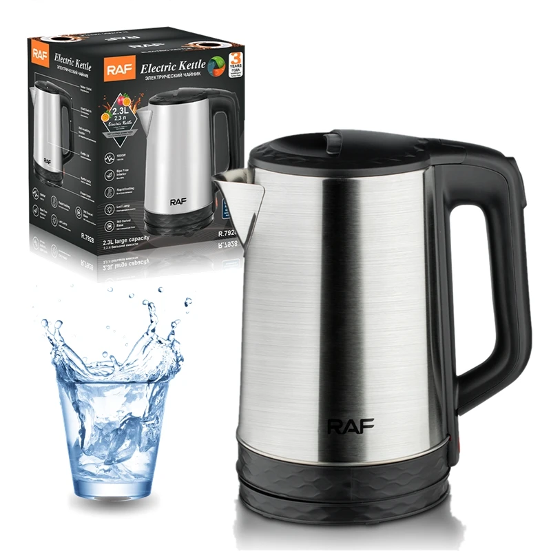 2L Elektrická kanvica vodná káva čaj Thermo Pot Creadless Ocel Rýchle vriace automatické zavretie inteligentný kanvica kotla 220V 2000W