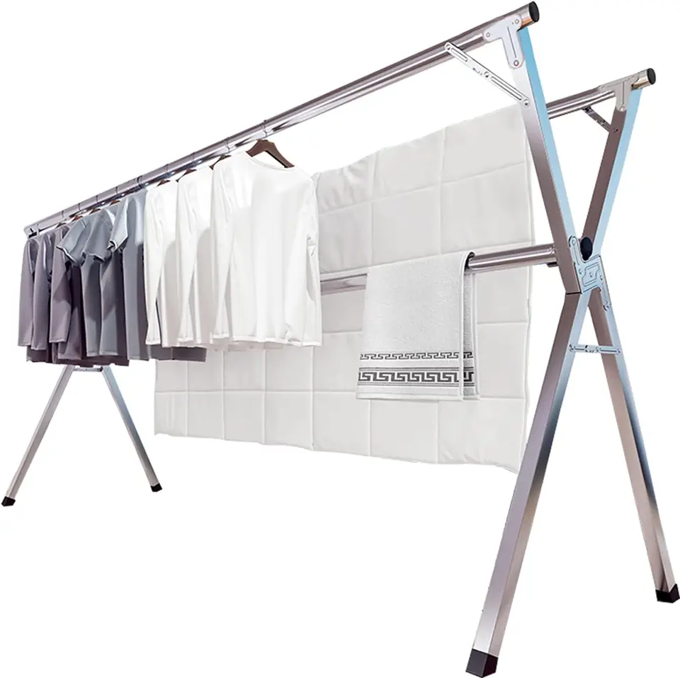 2m odev Such Rack Oblečenie skladacie vnútorné vonkajšie, ťažko z nehrdzavejúcej ocele Suring Rack