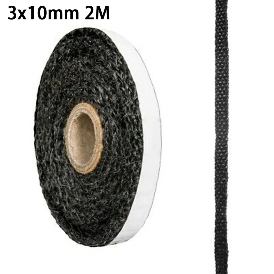 2m sporák požiarne lano Self Adhesive Glass Talenie vysokej teploty kachle tesnenie lana lanom zo skla vlákna Tesnenie