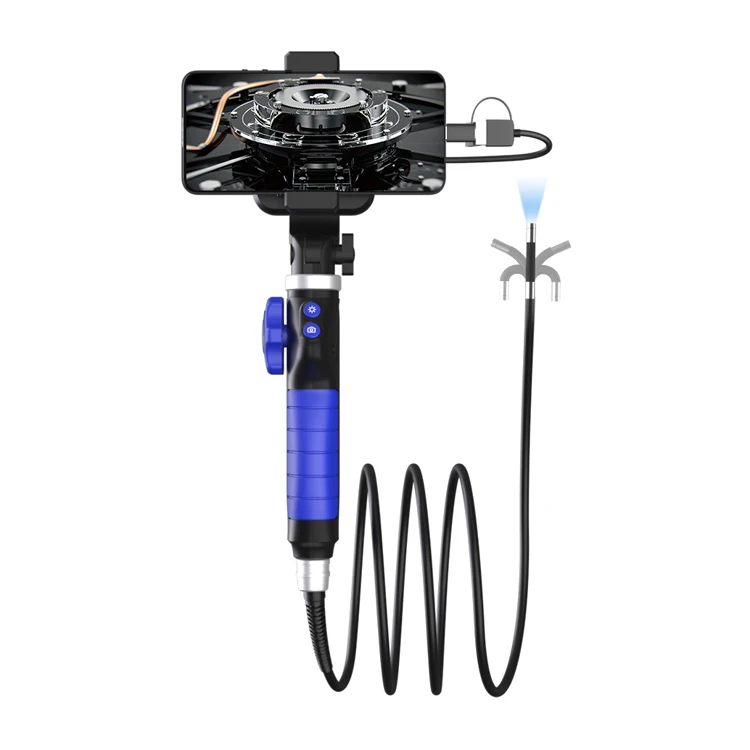 2MP 1080p 6,4 mm 3in1 USB/ WiFi 2 Way Articulate 360DegRee Rotácia riadenia priemyselného endoskopu Inšpekcia mikroskop