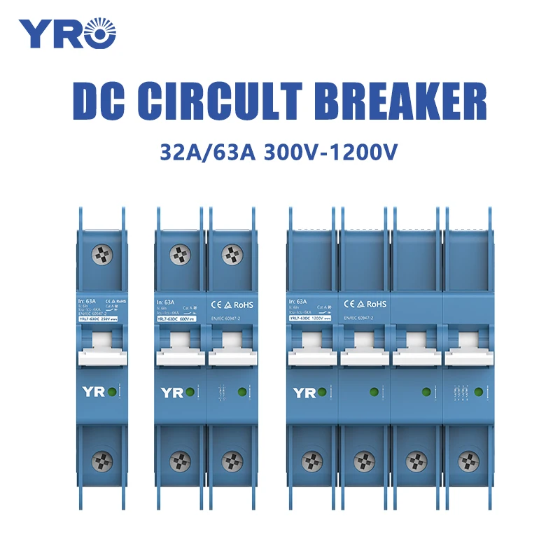 2P DC600V Solar Mini istič s oblúkovým hasiacim krytom 16A 20A 25A 32A 40A 50A 63A DC MCB pre PV systém