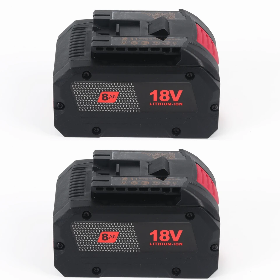 2pack 18V 8.0AH lítium-iónovej batérie Akku pre Bosch 18V Max