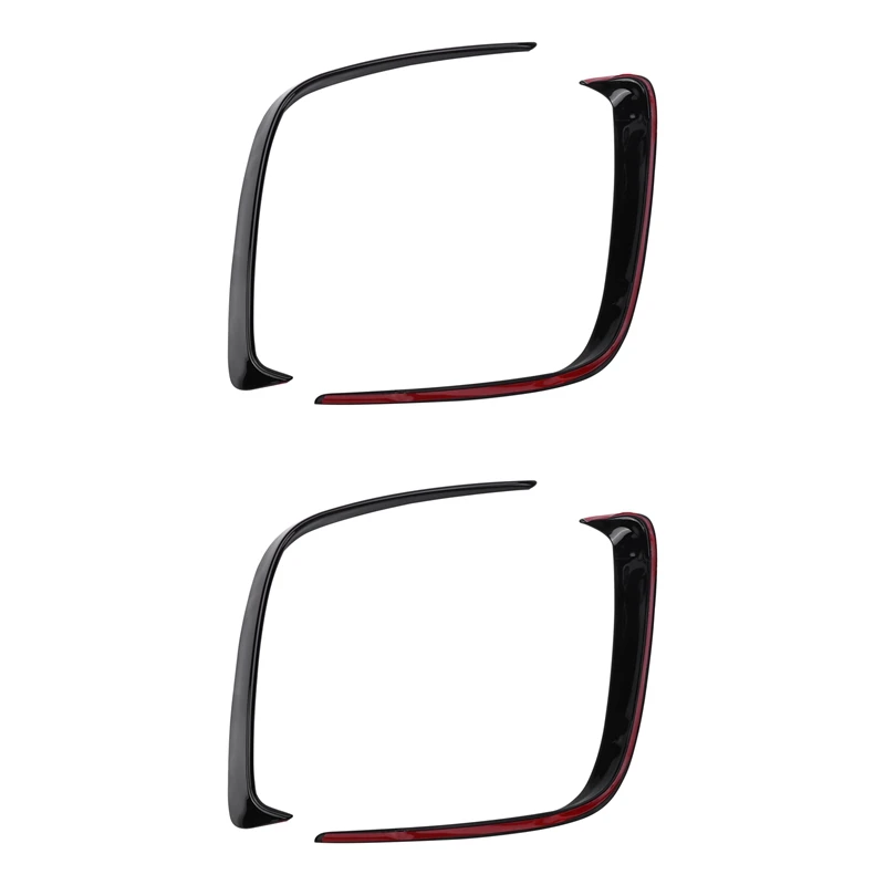 2Pair Car Black ABS zadný nárazník Splitter Spoilers Canard pre Mercedes pre Benz W176 A200 A250 A45 pre AMG 2013-2016