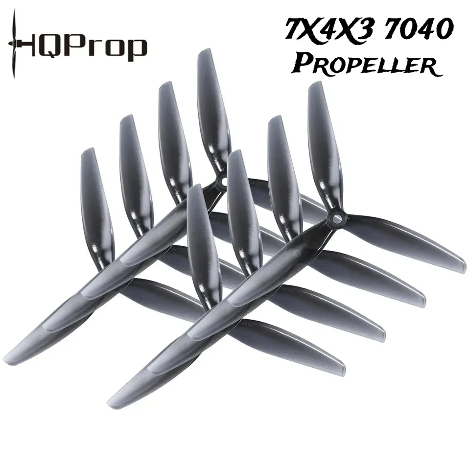 2Pair HQPROP 7x4x3 7040 3-Blade Poly Uharbarker RC vrtuľa pre 7inch dlhé vzdialenosť LR7 Cinelifter FPV freestyle DRONE ACTISENTS