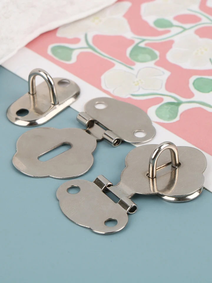 2Pair/Set Lock Hasp Hook Latch Latch Lock Hinger Hardware Lock pre šperky Box Diary Zásuvka na drevené puzdro pracky