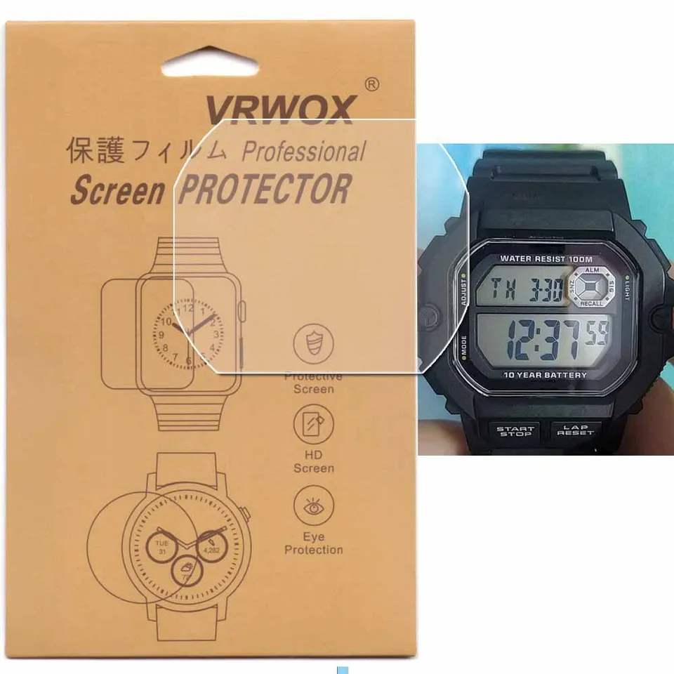 2pc 3pcs Protector pre W-800 AE1200 A168 F-91W BGD560 500 GM-5600 W217 GW-B5600 GLX-560 GMW-B5000 TPU
