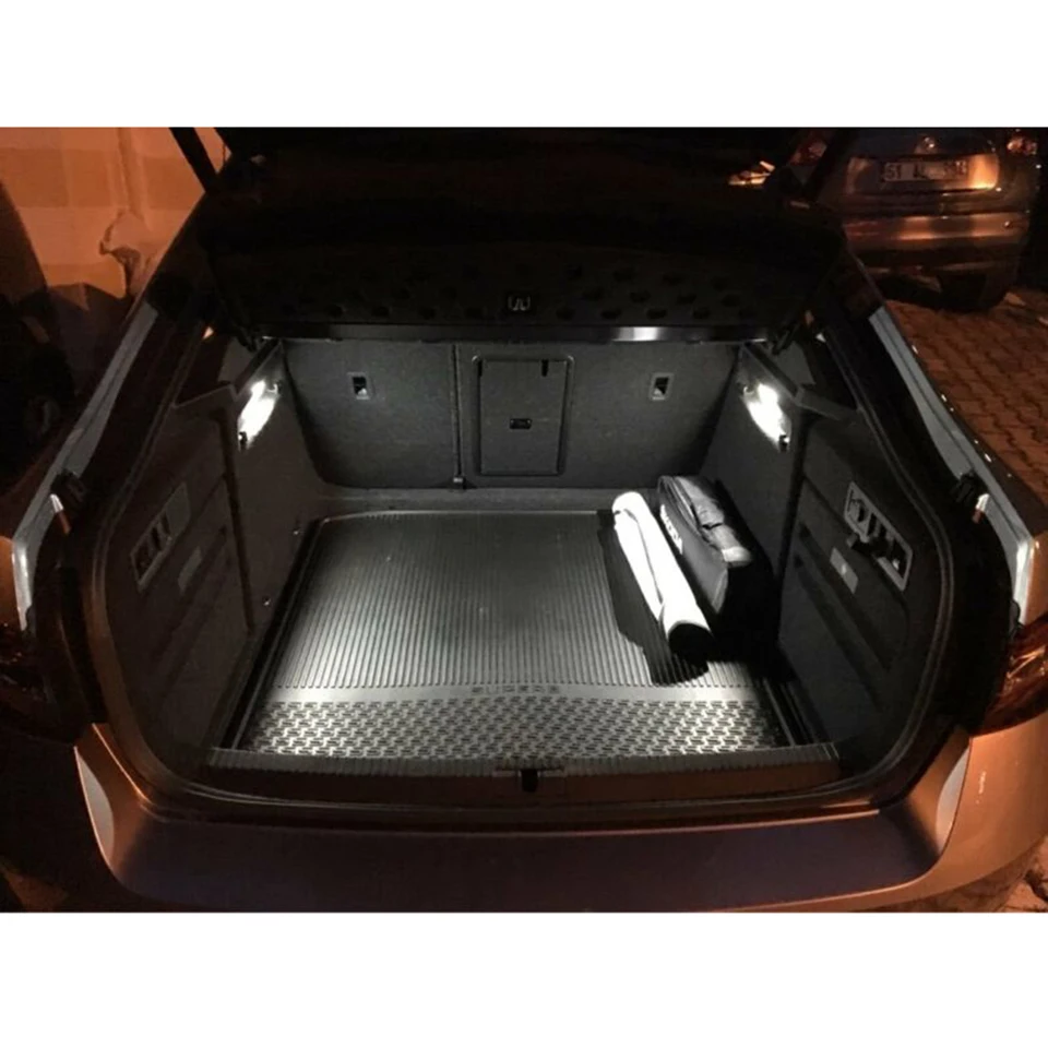 2PC 6000K LED TRUNK BONT BOOT LIGHT BATLEGETRATICKÁ PREVÁDZKA PRE SKODA PRE OCTAVIA pre Fabia pre vynikajúce pre ROOMSTER pre Kodiaq