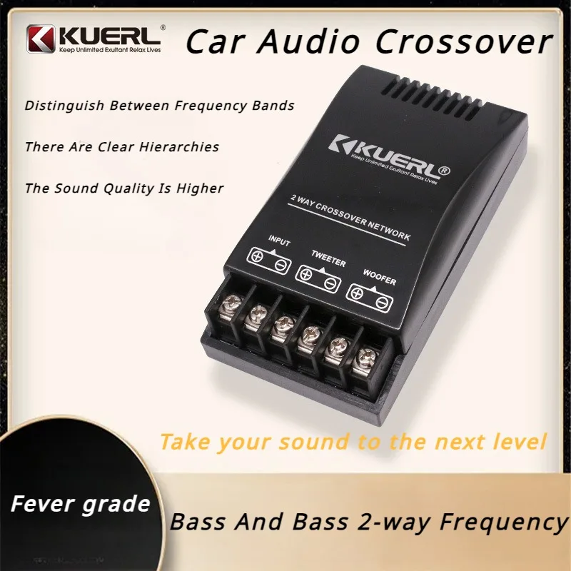 2pc Audio modifikovaný crossover, vysoký a nízky dvojcestný súbor automobilov, crossover reproduktorov, koaxiálny reproduktor, výškový výškový stupeň audiofilovej triedy