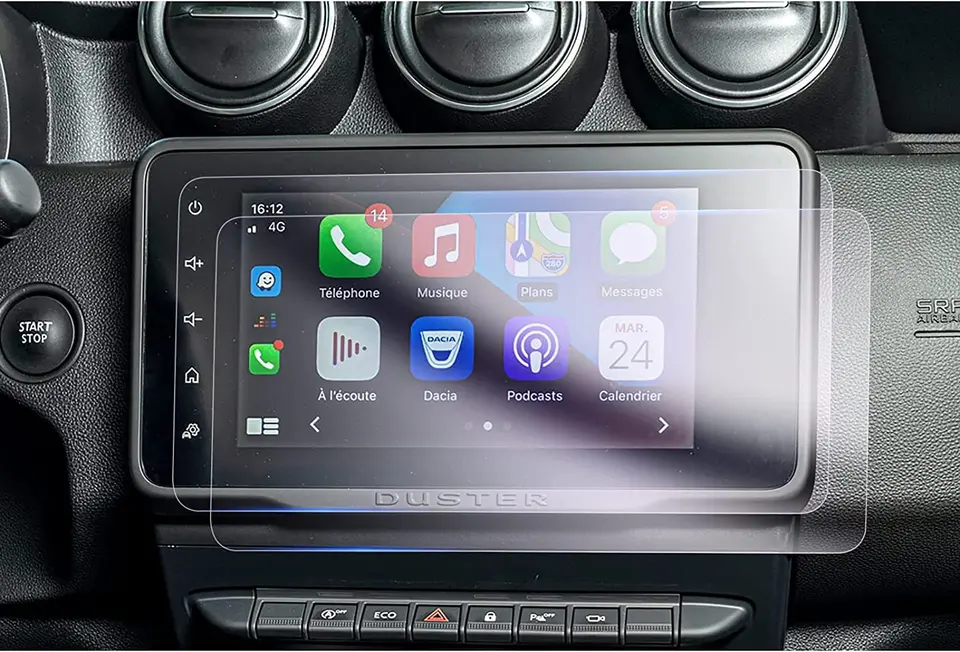 2pc domáce zviera pre Renaul-T/Dacia Duster 2022 2023 8inch Touch Navigation Screen Film