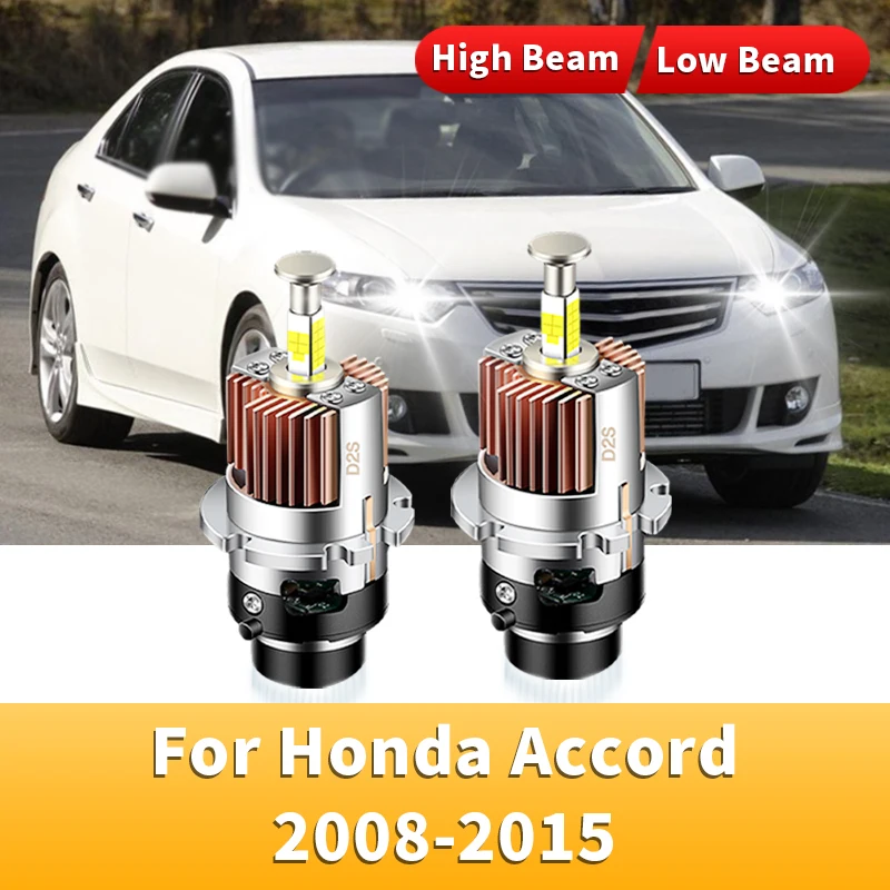 2PC LED svetlomety xenónové žiarovky HID Turbo náhradné LED LED 32000LM 4-stranné CSP čip 6000K 35W Plug & Play for Honda Accord 08-15