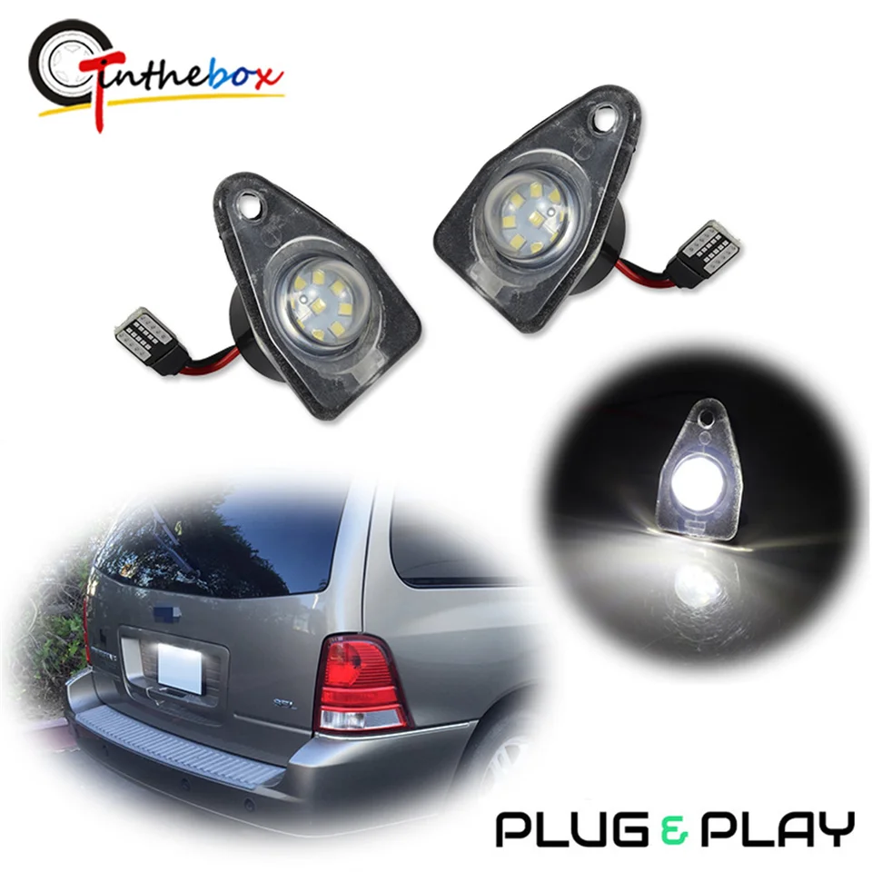 2PC LED ŠPZ LIGHT LIGH pre Ford Expedition 2003-2012 Taurus Lincoln Aviator Navigator Mercury Monterey Sable 1996-2005