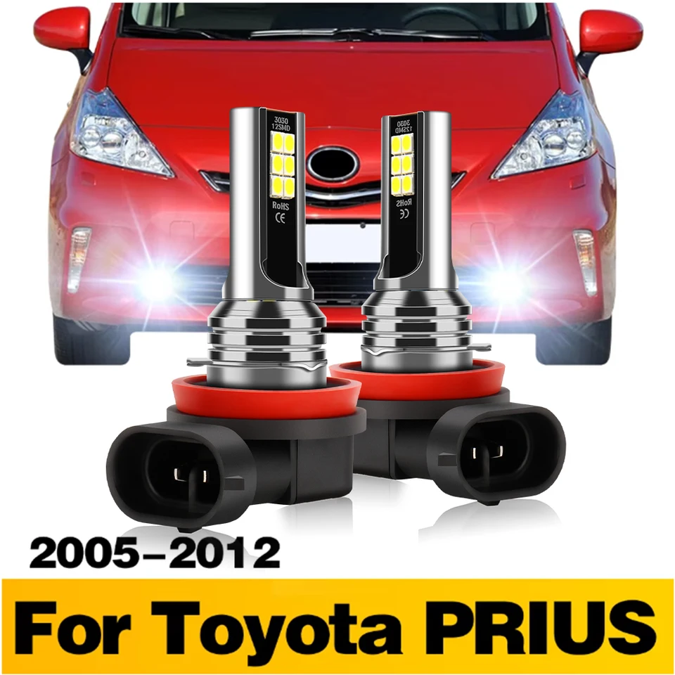 2PC LED žiarovka predné hmlové hmlové svetlo H8 H11 H16JP Foglights Žiarovky 6000K pre Toyota Prius 2005 2006 2007 2008 2009 2009 2011 2011 2011