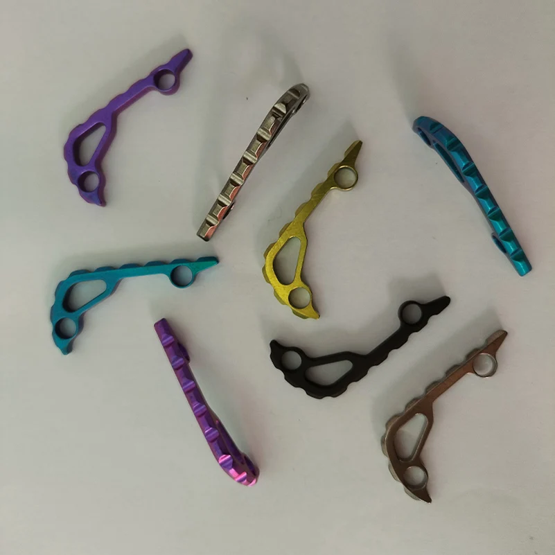 2PC/Lot Titán zliatiny Materiál 5 farieb Nožové príslušenstvo backspacer chrbtice kýlové vložky pre lavicu vyrobené bugout 535 nože DIY