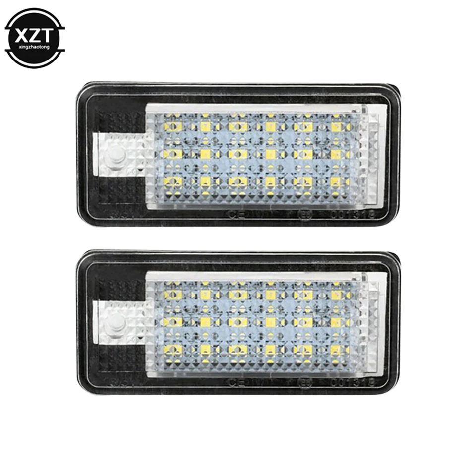 2PC pre Audi LED číselné dosky Light A3 A4 S4 RS4 B6 B7 A6 RS6 S6 C6 S5 Q7 A8 S8 AVANT CANBUS Chyba bezplatná poznávacia značka LAMP