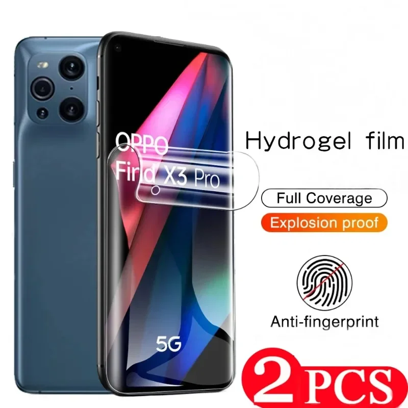 2PC pre OPPO Nájdite X7 X6 Pro Hydrogel Film Nájdite x5 x3 x2 lite Neo x Phone Protector Ochranca Film Smartphone nie sklo