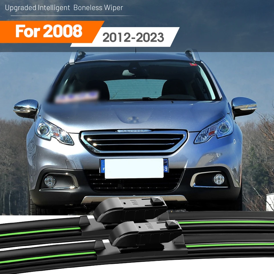 2PC pre Peugeot 2008 2012-2023 Čepele predného čelného skla 2013 2015 2016 2018 2019 2020 2021