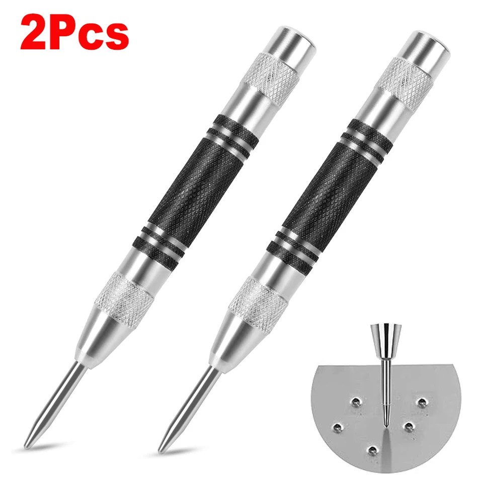 2pc pružina Automatické stredové stredové úderné lokalizátor sklenené útočník okenného ističa Punch Punch Punch Punch Tool