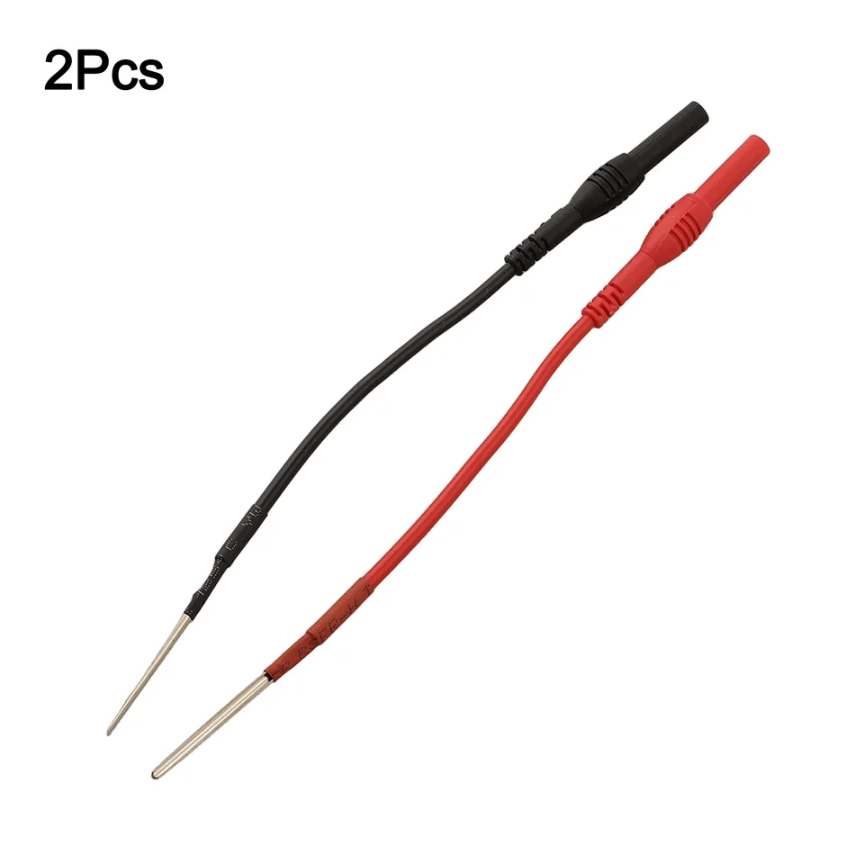 2PC Silikón Flexibilná lyžica zadná sonda kompatibilná pre 4 mm banánový test vedie Herramientas Power Tool Sets