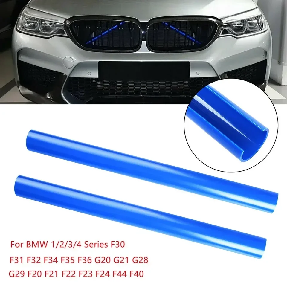 2PC Užitočné prúžky prednej mriežky Podporné prúžky Grill Bar V Brace Wrap pre BMW F30/F31/F32/F33/F34/F35 Automobilové príslušenstvo