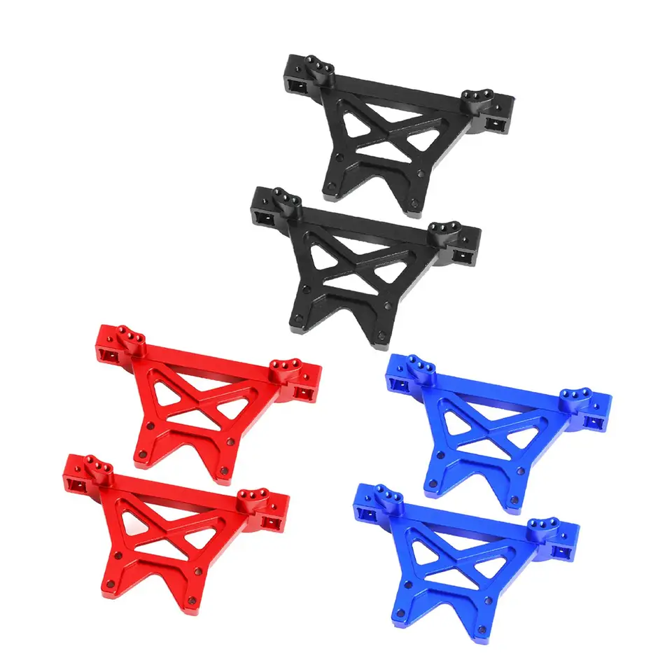 2pcs 1/10 Scale RC Shock Towers Easy -Inštalácia RC Aktualizácia automobilov Výmena šokových vežových dosiek Vozidlá hliníková zliatina