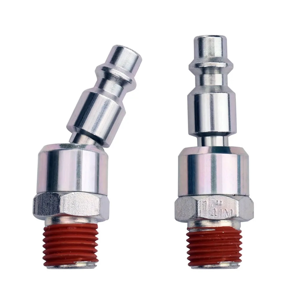 2pcs 1/4in NPT otočné spojky a plugové závity Priemyselné vzduchové hadice