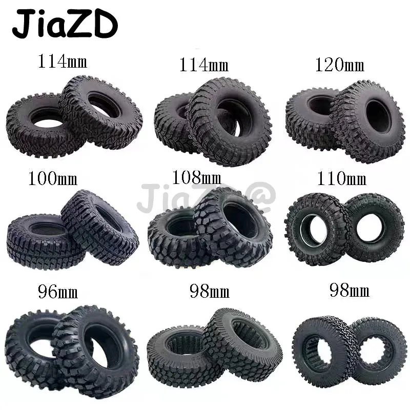 2pcs 1,9/2,2inch Pneumatiky pneumatík pneumatík pneumatík pre 1:10 RC Rock Crawler Trx4 Bronco D90 D110 Axiálny SCX10 90046 RC4WD CC01 TF2