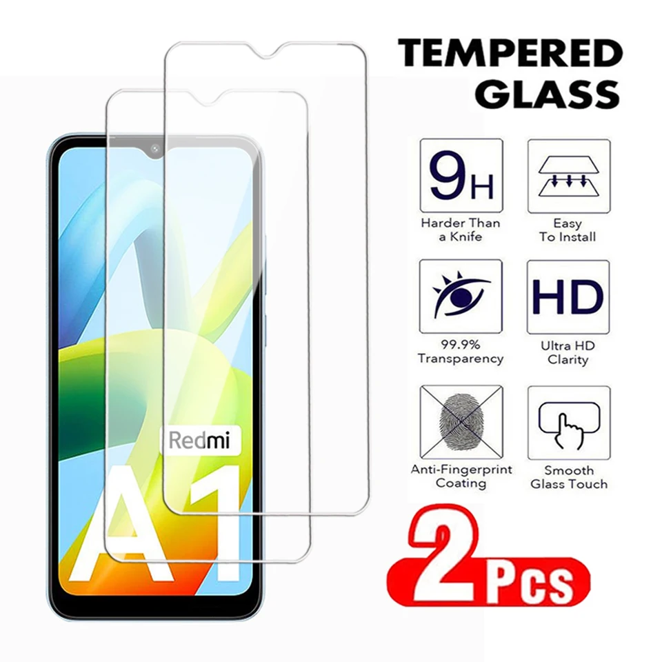 2pcs 100d sklo pre Xiaomi Redmi Note 8 9 Pro Max 9s 8T 9T Chránič obrazovky pre redmi 8a 9a 9t 9c NFC A1 A2 Plus temperovaný film