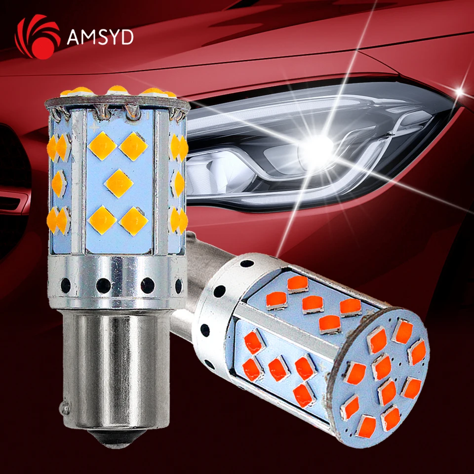 2pcs 1156 BA15S P21W Bau15s Canbus žiadna chyba T20 7440 W21W WY21W LAMP Automatické zákruty žiaroviek 12V LED AUR LED