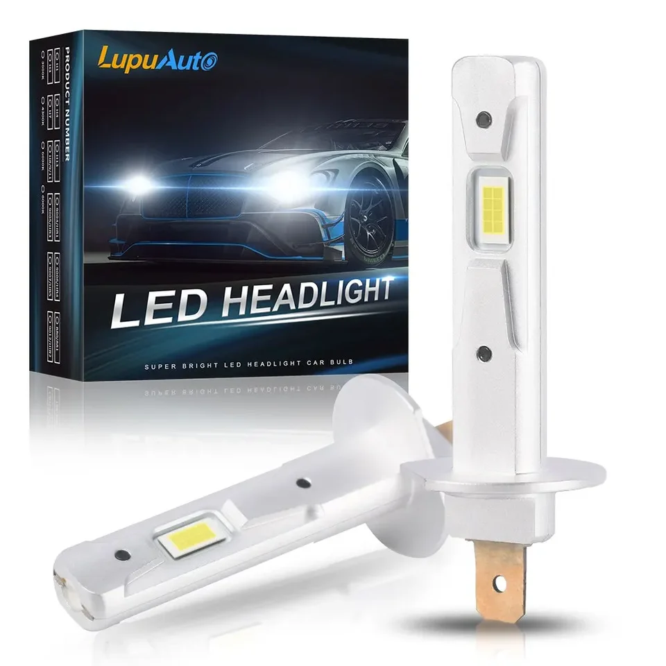 2pcs 12000lm H1 LED svetlomet žiarovka H1 LED CANBUS H1 LED hmlové hmlové svetlo bezdrôtovej bezdrôtovej veľkosti Auto lampa 12V 6000K biela