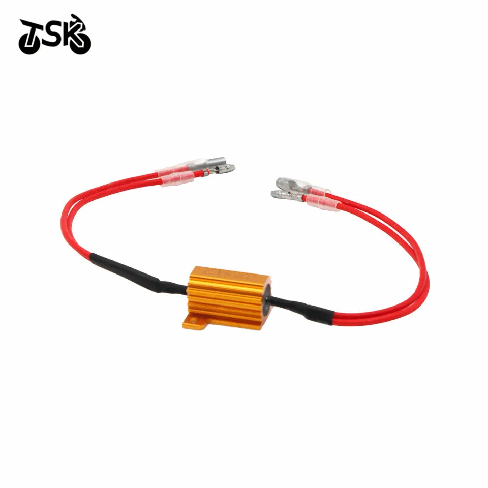 2pcs 12V 25W 8ΩJ Motocykel Reverzná brzda Turn Signal Signál Zaťažovací odpor