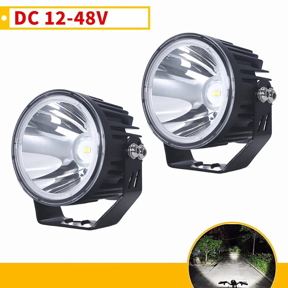 2pcs 12v-48V 40W LED pozorovacie svetlomet motocykla e bicykel predný svetlo nakladač Excavator Worklift Work Light 4x4 Hmlová lampa časť