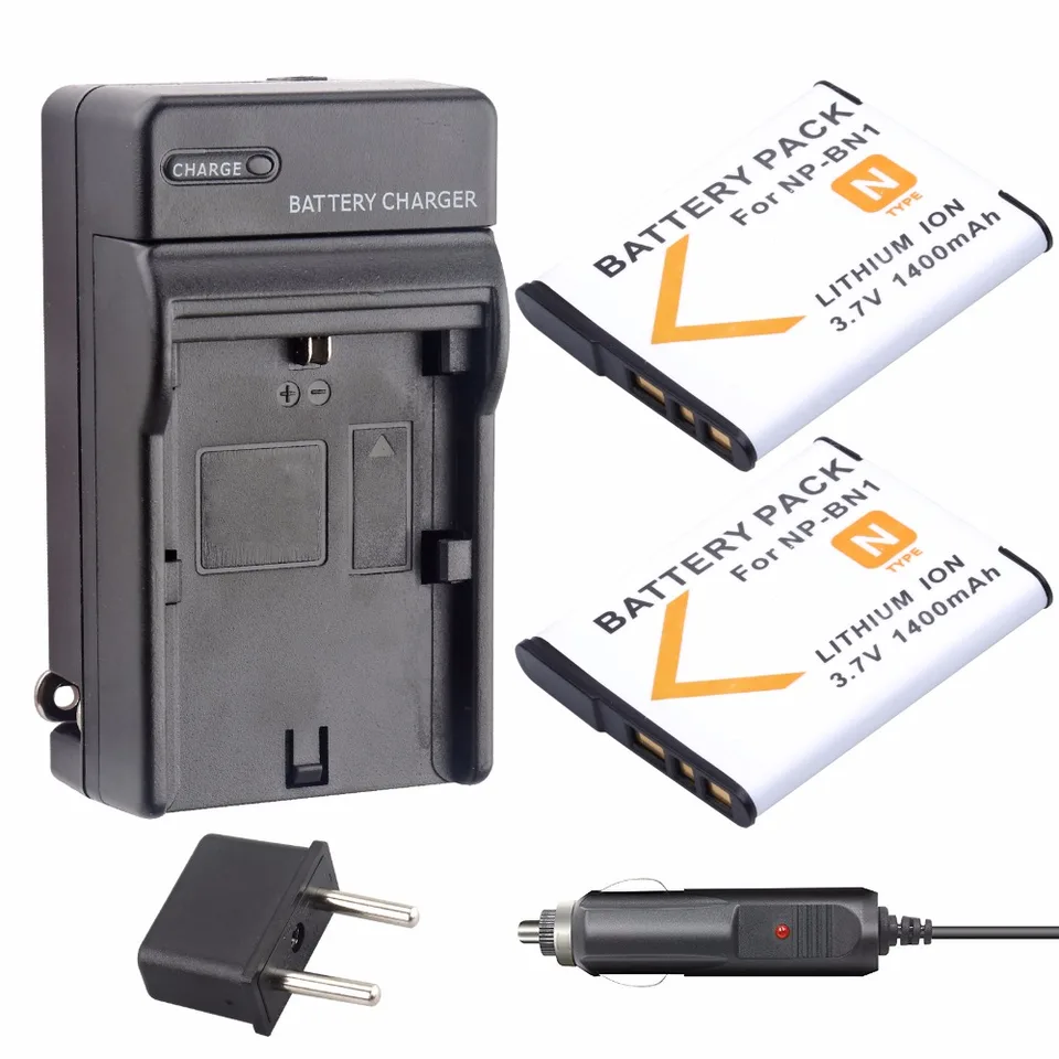2PCS 1400MAH NP-BN1 NPBN1 CAMOANA BATTÁRA + nabíjačka pre Sony DSC-W380 W390 DSC-W320 W630 TX5 DSC-W530 DSC-W570 DSC-W650 DSC-W620