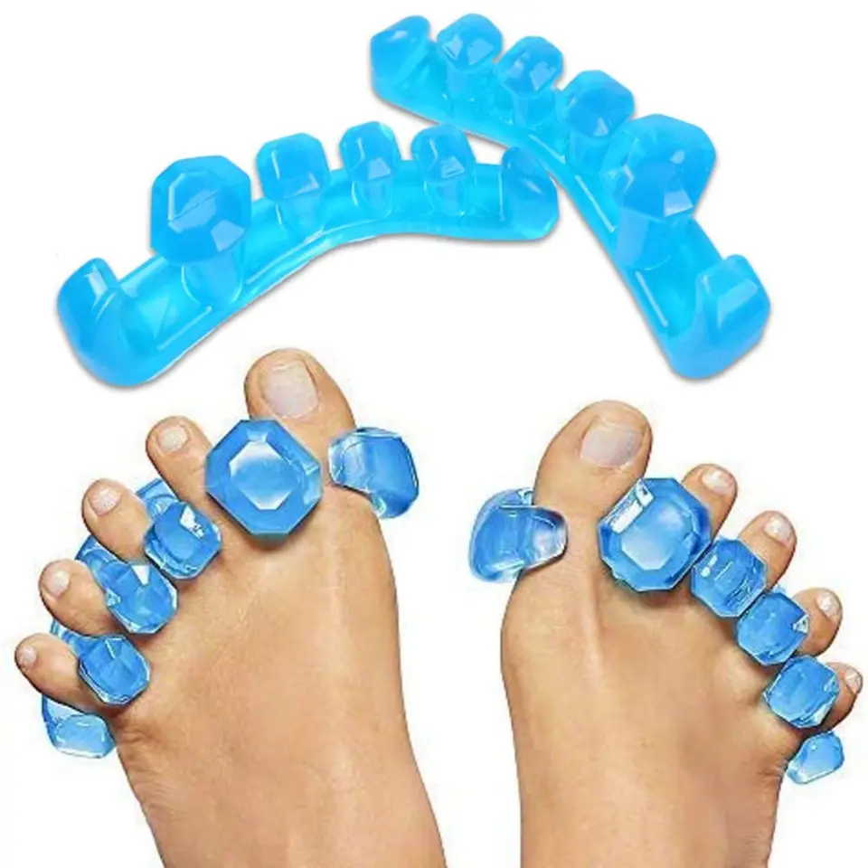 2pcs (1Pair) Mäkké špičky Silikón Profesionálne narovnávače prsty prsty valgus korektor umývateľná pedikúra Dodávky
