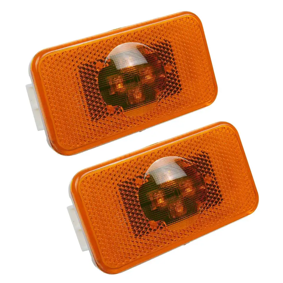 2pcs 24 V auta LED Truck LED marker svetlo 4LEDS Amber Indikátor výstražných žiaroviek pre Volvo Trucks FM/FH