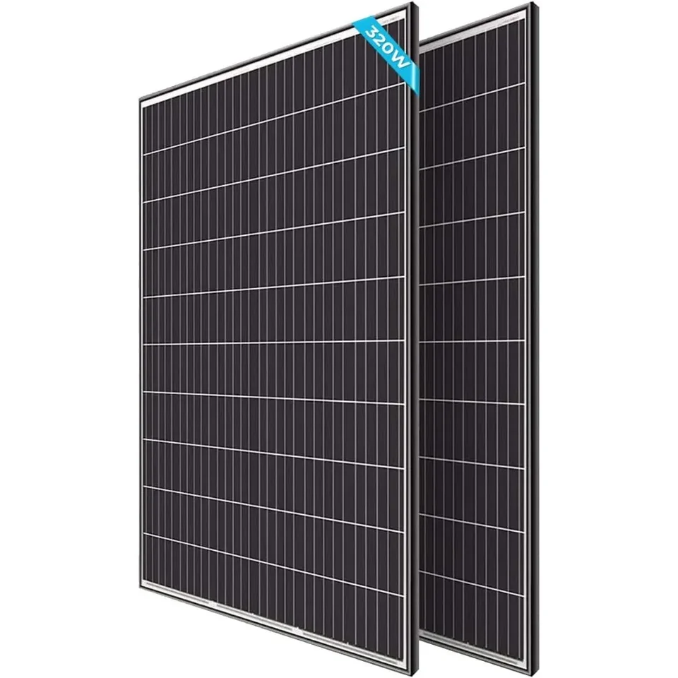 2pcs 320W solárne panely 24V monokryštalické zapínanie/vypnutie siete 640 W pre RV Boat Shed Farm House House Rooftop Residential