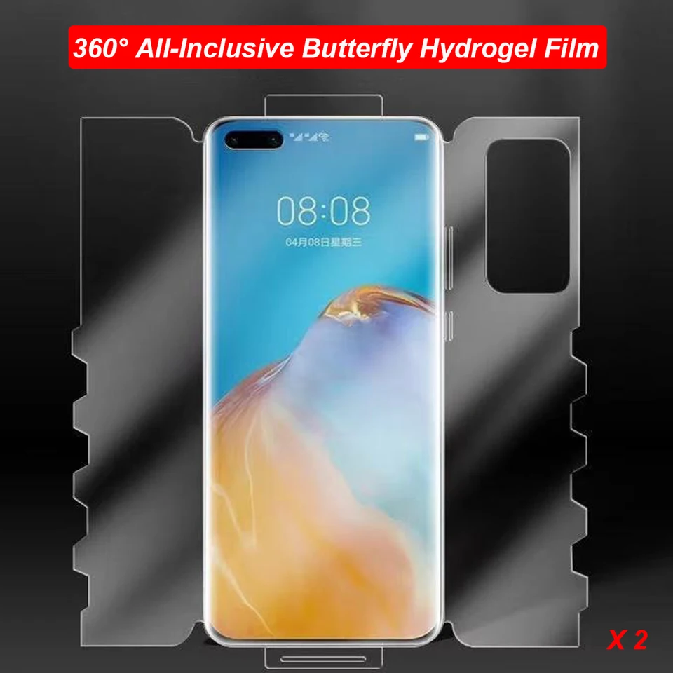 2pcs 360 ° All Inclusive Front Hydrogel Film pre Vivo X100 PRO IQOO 12 Pro Soft Soft Screen TPU Protector s opravnými nástrojmi