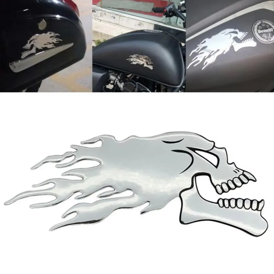2pcs 3d plameň duchovná lebka hlava nálepka automobil Motocykel styling dekorácie nálepky znak nálepky automatické exteriérové ​​dekorácie doplnky